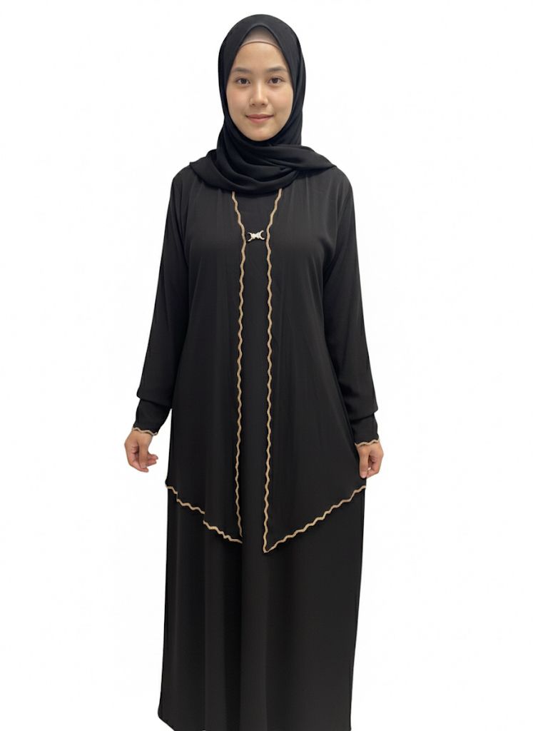 A. Abaya Black Color