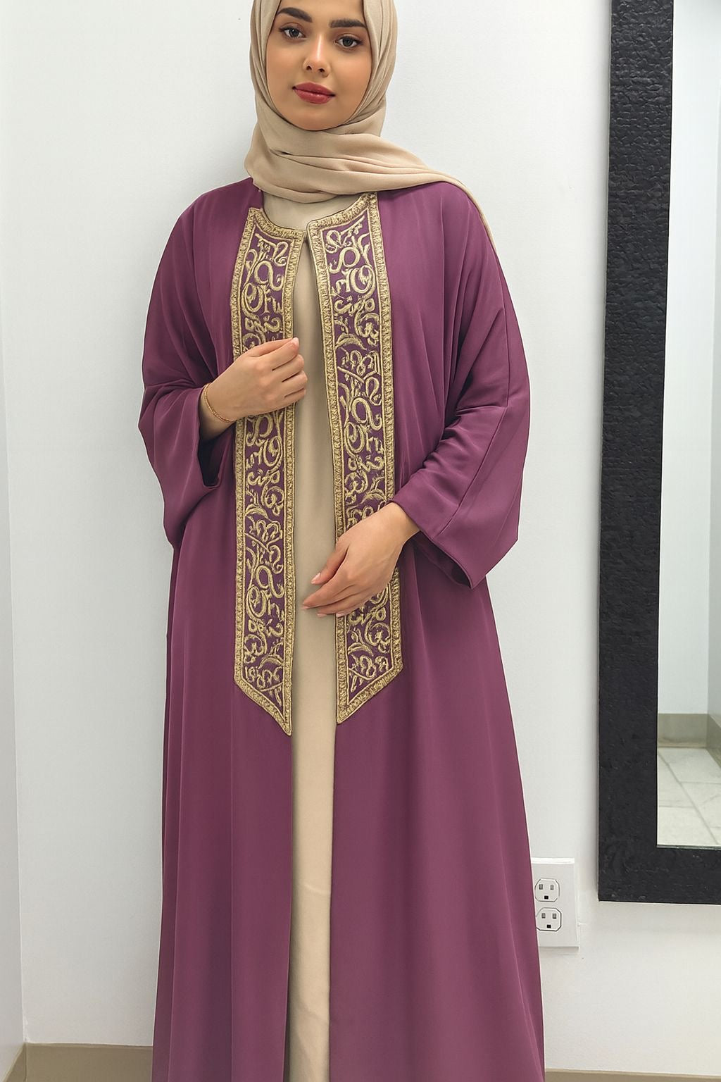 A. Abaya style 2 piece