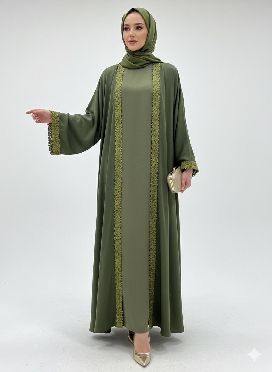 A. Abaya Multicolor 2 piece