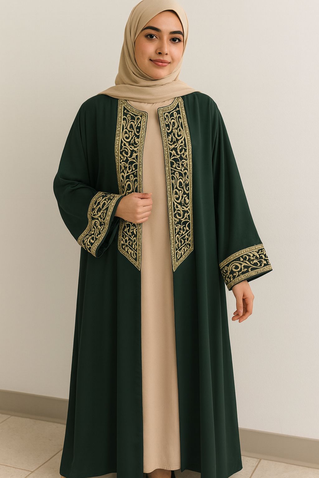 A. Abaya style 2 piece